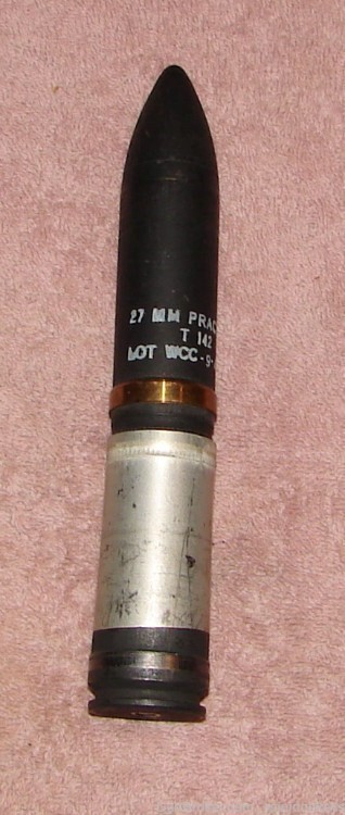 27MM WCC-OLIN MFG. Unknown Experimental Cannon Round/INERT-img-0