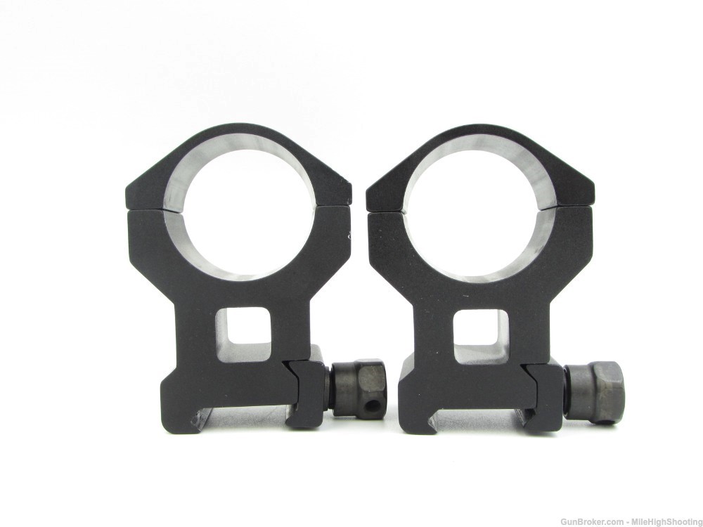 Used: 30MM Scope Rings 1.65" High, 6-screw, Picatinny, Black Anodize-img-5