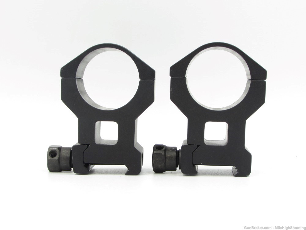 Used: 30MM Scope Rings 1.65" High, 6-screw, Picatinny, Black Anodize-img-9