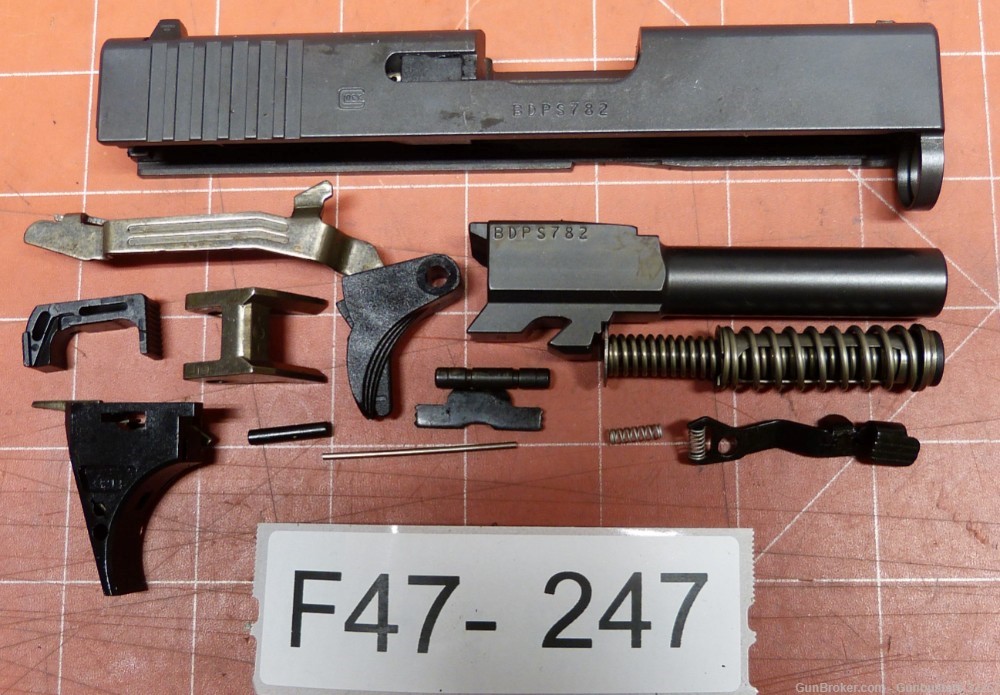Glock 43 Unknown Gen 9MM, Repair Parts F47-247-img-0