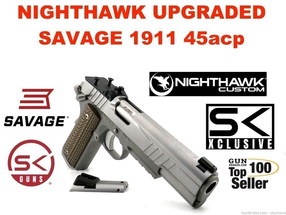 PENNY!   NIGHTHAWK UPGRADED SAVAGE 1911 IOS / MSH-MAGWELL LIMITED QTY 45acp-img-0