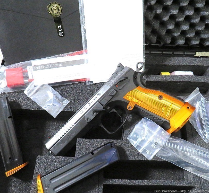 PENNY AUCTION! NEW MODEL CZ TS 2 ORANGE 9mm 20rds x3 MAGS SKU: 91266-img-18
