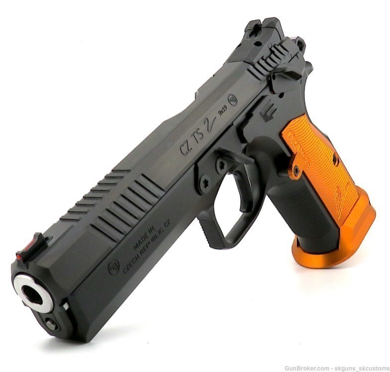 PENNY AUCTION! NEW MODEL CZ TS 2 ORANGE 9mm 20rds x3 MAGS SKU: 91266-img-1
