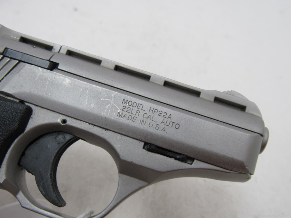 Nickel Phoenix Arms HP22A 3"Brl 22LR $.01 Start No Reserve-img-11