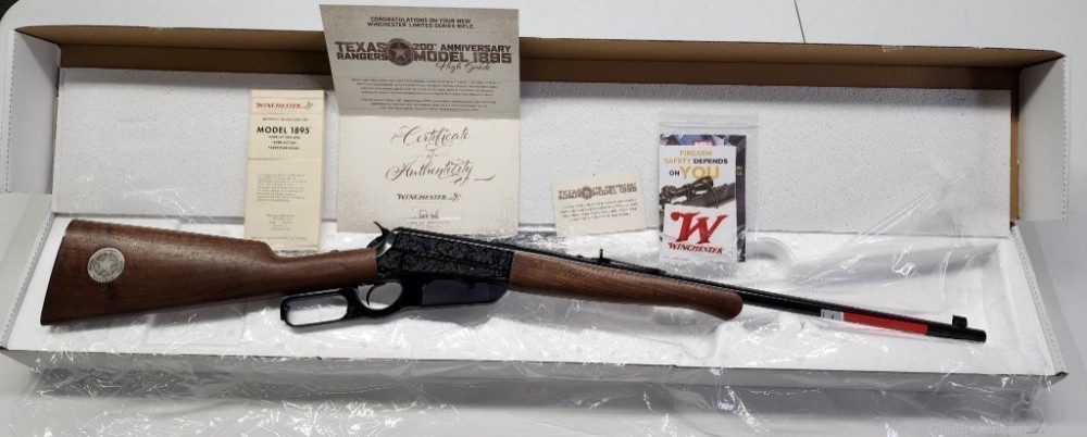 Winchester 1895 Texas Ranger 200th Anniversary High Grade 30-06 22" bbl New-img-0