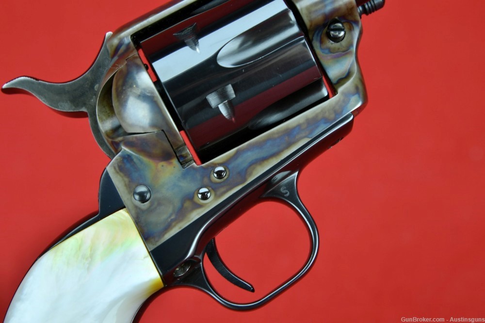 MINTY, EARLY 3rd Gen Colt Single Action Army - .45 - *REAL MOTHER OF PEARL*-img-26
