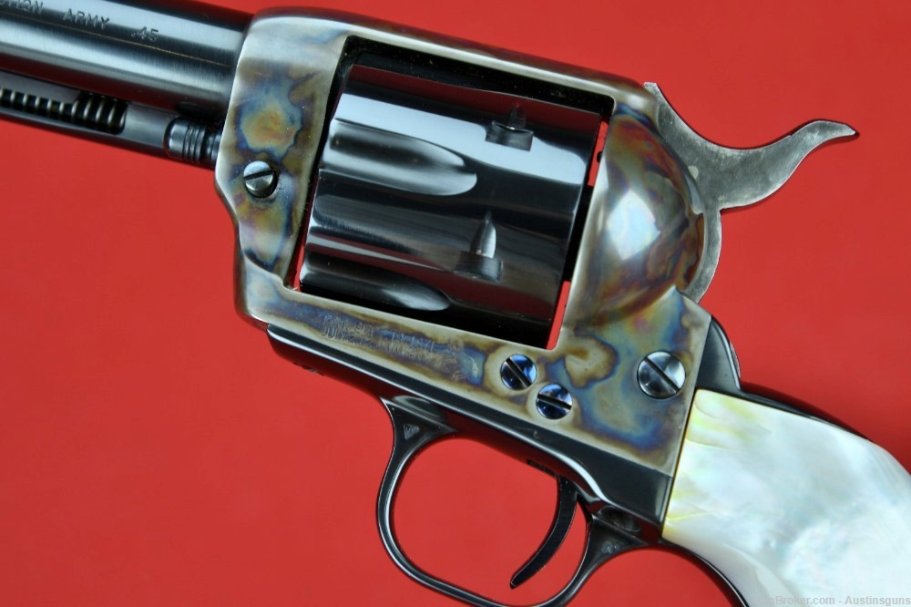 MINTY, EARLY 3rd Gen Colt Single Action Army - .45 - *REAL MOTHER OF PEARL*-img-10