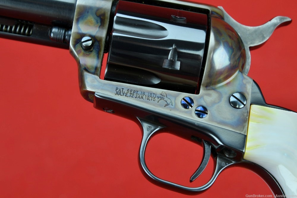 MINTY, EARLY 3rd Gen Colt Single Action Army - .45 - *REAL MOTHER OF PEARL*-img-13