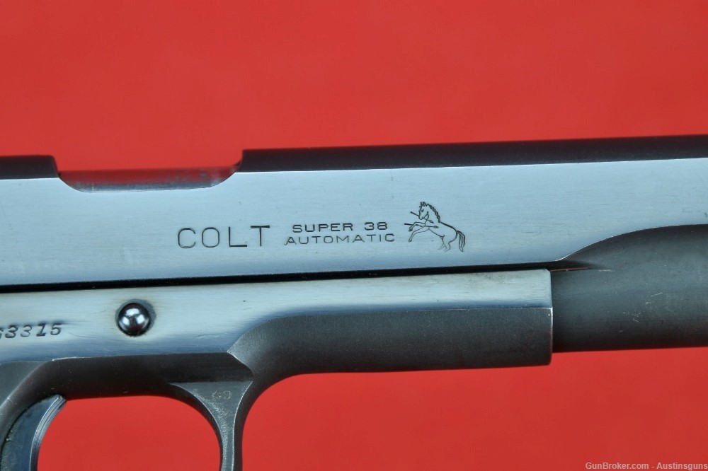 MINTY, EARLY Pre-70 Series Colt - 38 Super - “FAT BARREL” - 1911-img-2