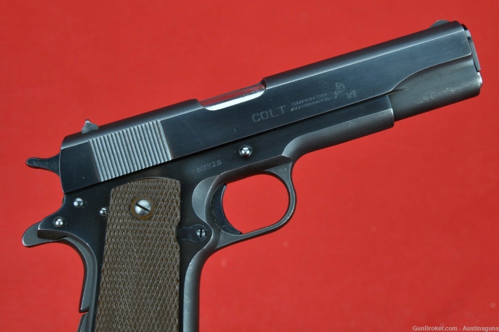 MINTY, EARLY Pre-70 Series Colt - 38 Super - “FAT BARREL” - 1911-img-5