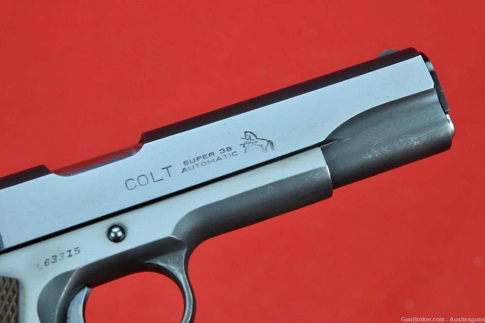 MINTY, EARLY Pre-70 Series Colt - 38 Super - “FAT BARREL” - 1911-img-9