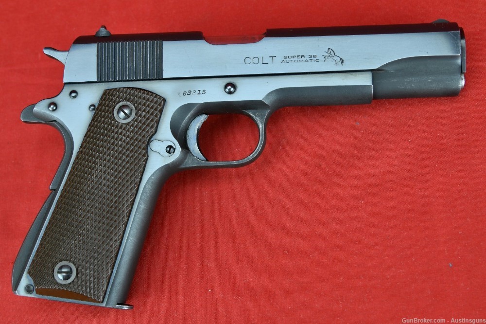 MINTY, EARLY Pre-70 Series Colt - 38 Super - “FAT BARREL” - 1911-img-0