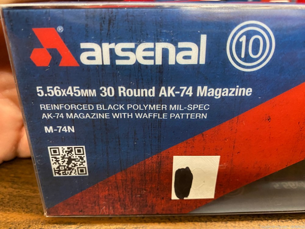 3 Arsenal AK-74 5.56 30rd Black Polymer Waffle Pattern M-74N Magazines Mags-img-1