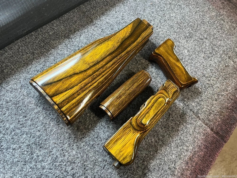 SAM7 SAM5 Type 3 Milled AK Golden Blonde Laminate Wood Stock Set-img-4