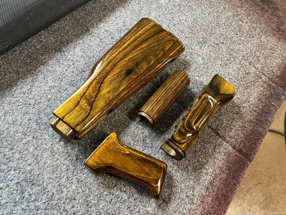 SAM7 SAM5 Type 3 Milled AK Golden Blonde Laminate Wood Stock Set-img-1