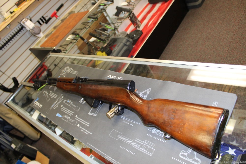 VERY RARE POSSIBLY IZHESK 1954R SKS RIFLE WITH BAYONET ALL NUMBERS MATCHING-img-3