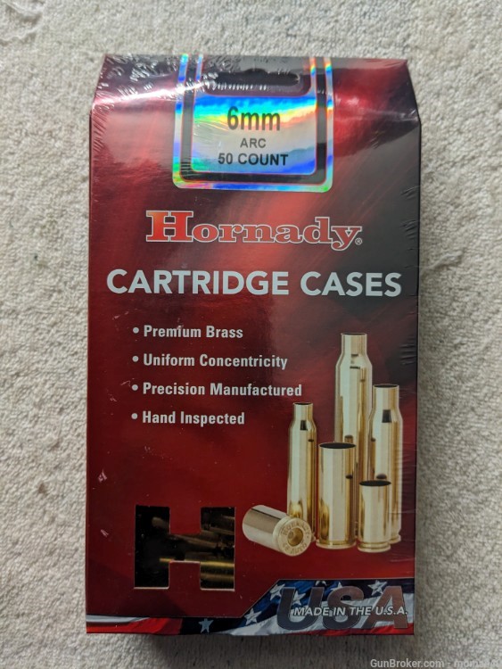 Hornady 6mm ARC Cartridge Cases 50ct -img-0