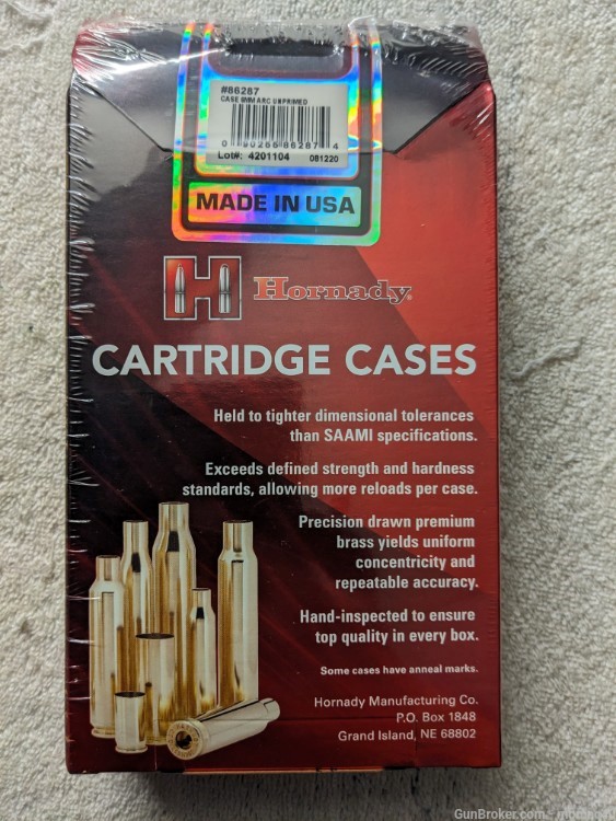 Hornady 6mm ARC Cartridge Cases 50ct -img-1