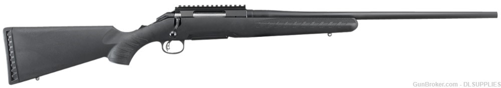 RUGER AMERICAN RIFLE MATTE BLACK ALLOY SYNTHETIC STOCK 22" BBL .308WIN-img-0