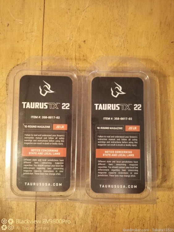 Lot of 3 Factory Taurus TX 22 .22LR 10rd Magazines *2 in original packaging-img-3