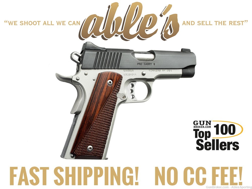 Kimber Pro Carry II (Two-Tone) 3200333, 9mm Luger, 4 Inch, 1911, NIB-img-0