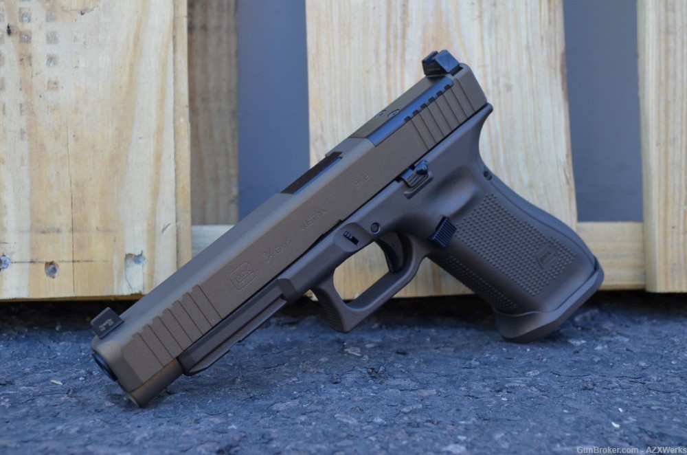 Glock 34 Gen 5 MOS G5 X-Werks Midnight Burnt Bronze Ameriglo Sup HT NS SLR-img-0