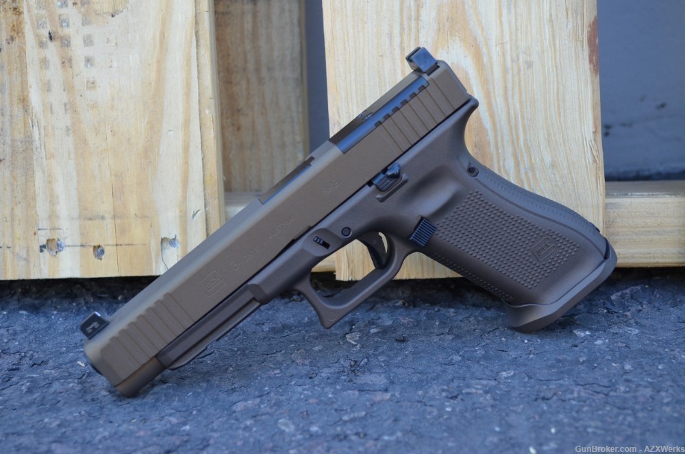 Glock 34 Gen 5 MOS G5 X-Werks Midnight Burnt Bronze Ameriglo Sup HT NS SLR-img-1