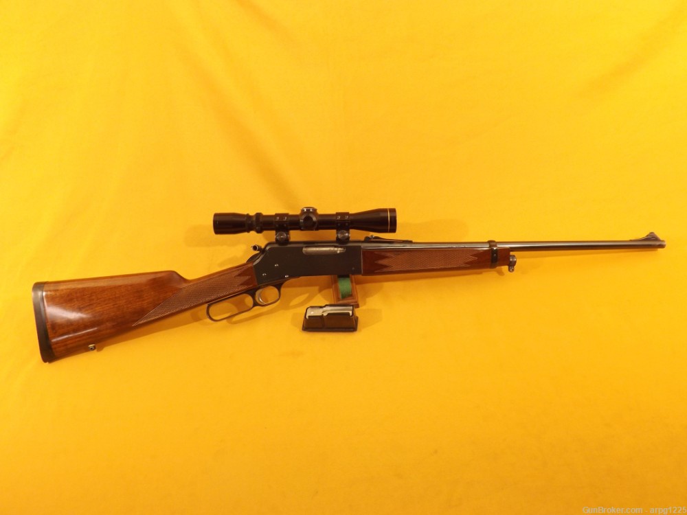 BROWNING 81 BLR .243WIN LEVER ACTION RIFLE W/LEUPOLD SCOPE-img-14