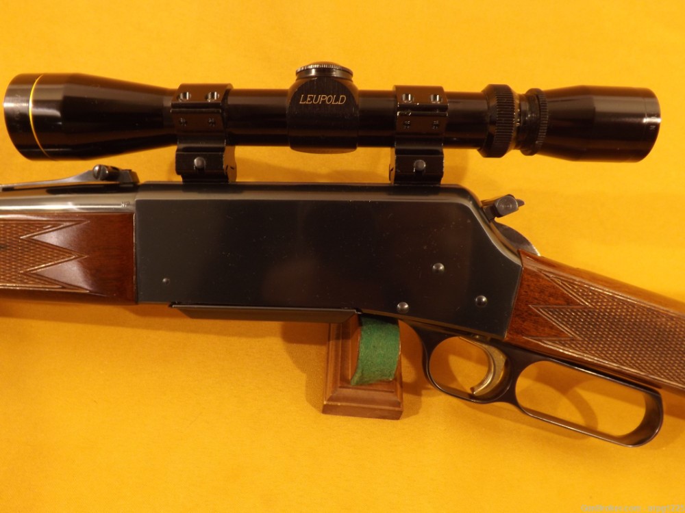BROWNING 81 BLR .243WIN LEVER ACTION RIFLE W/LEUPOLD SCOPE-img-9