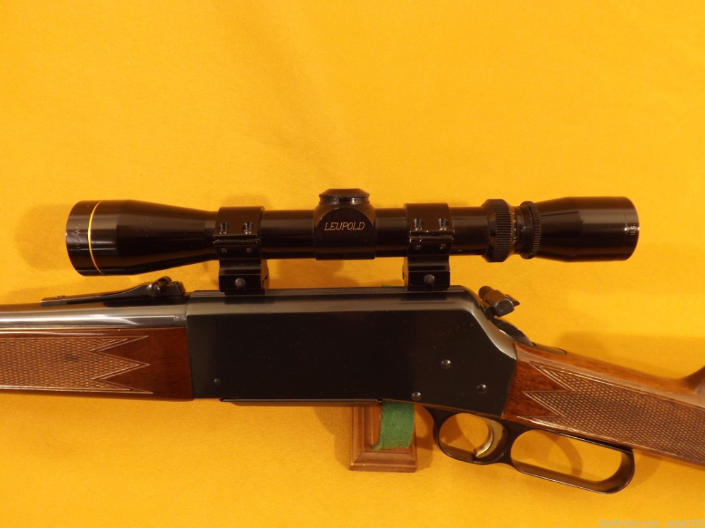 BROWNING 81 BLR .243WIN LEVER ACTION RIFLE W/LEUPOLD SCOPE-img-13