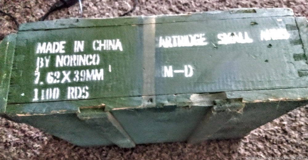 7.62x39 Norinco Ammo crate 2 sealed cans1100rds.-img-0