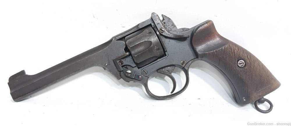 1941 Lee Enfield Number 2 Mark 1* .38-200 Revolver, 5" Parkerized-img-1