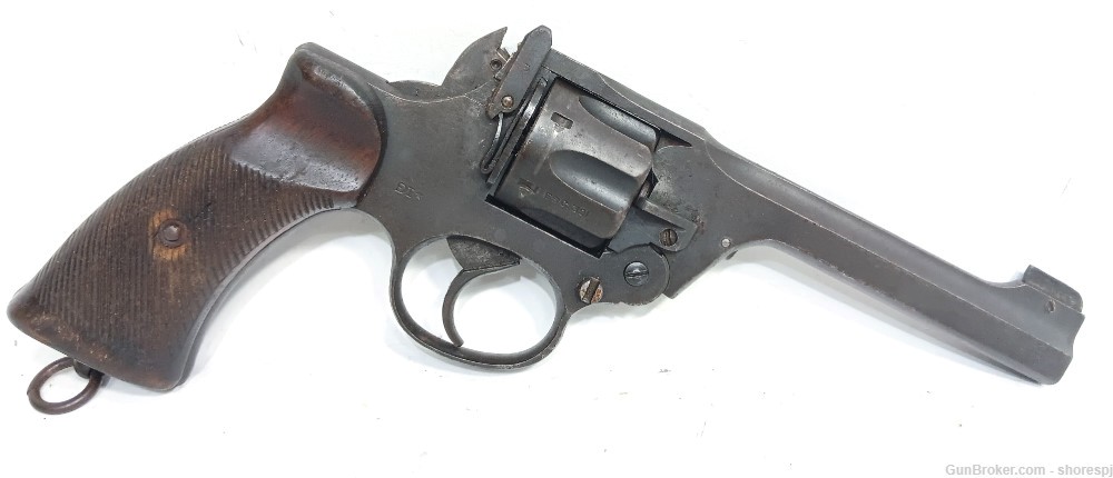 1941 Lee Enfield Number 2 Mark 1* .38-200 Revolver, 5" Parkerized-img-0