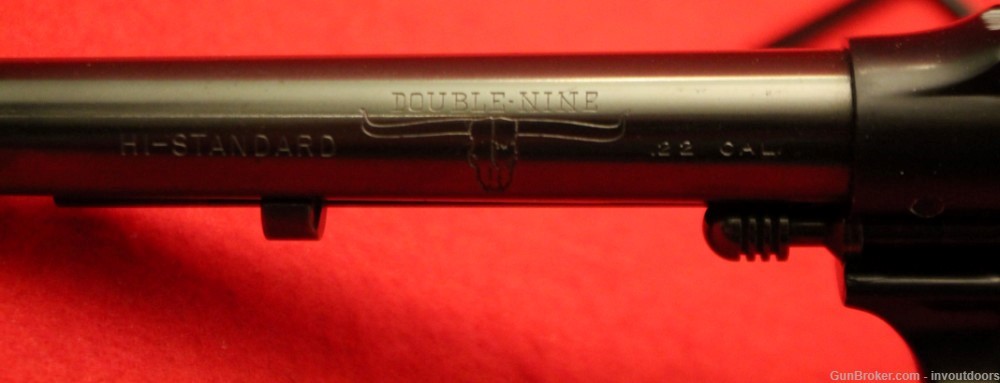Hi-Standard Double Nine Longhorn .22 LR DA/SA 9-shot 5.5"-barrel Revolver.-img-6