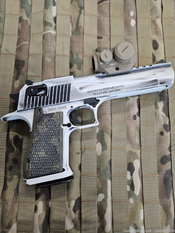 MAGNUM RESEARCH DESERT EAGLE .50 WHITE DISTRESSED 6"-img-3