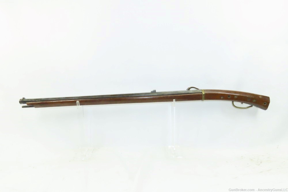 SILVER INLAID Antique JAPANESE MATCHLOCK “Tanegashima” ARQUEBUS .52 Musket -img-12