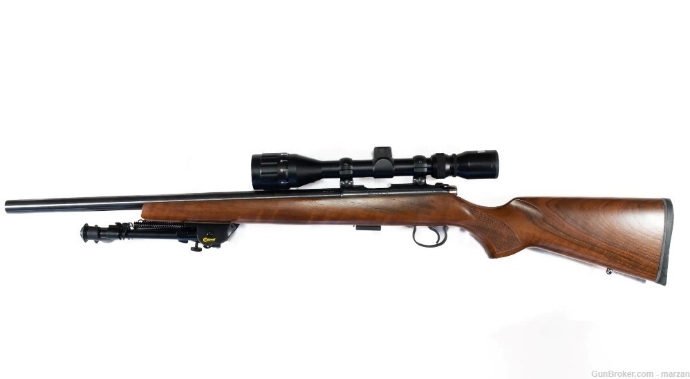 CZ 455 .22LR Rifle w Caldwell Bipod & Bushnell Scope-img-0