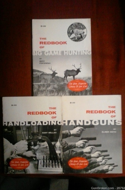 Redbook of Handguns by Elmer Keith. set of 3 Redbooks-img-0