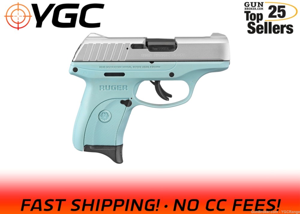 Ruger EC9s 9mm 7rd Turquoise 3.12" 13200-img-0