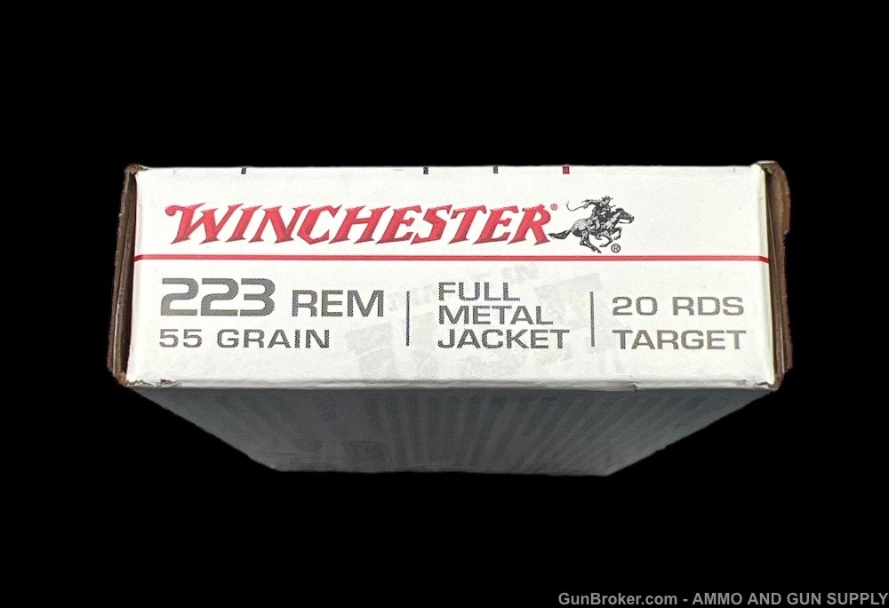 WINCHESTER 223 REM - FMJ 55 GR - 1000 ROUNDS - 1 CASE - PREMIUM AMMO-img-2