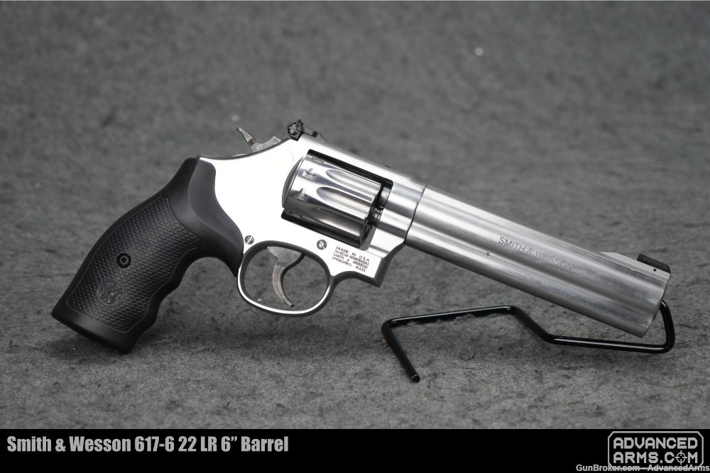 BNIB Smith & Wesson 617-6 22 LR 6” Barrel-img-0