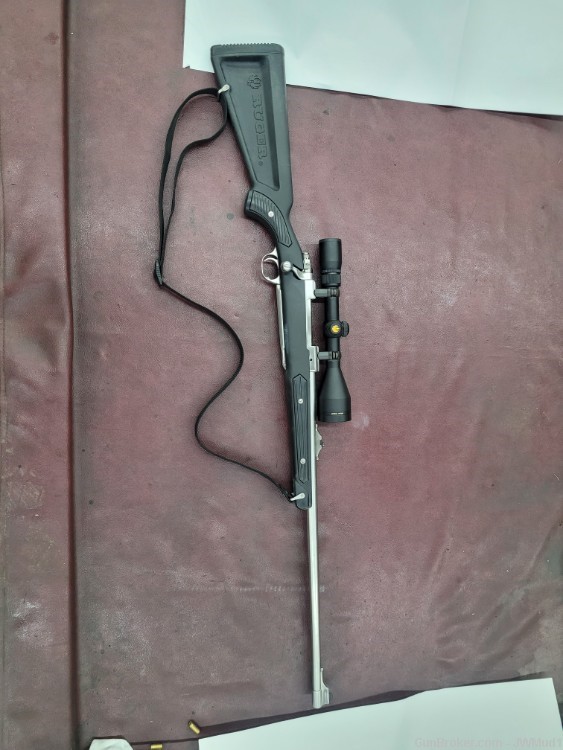 Ruger Model 77  Mark ll  300 Win Mag  All Weather SS w paddle stock, scope -img-0