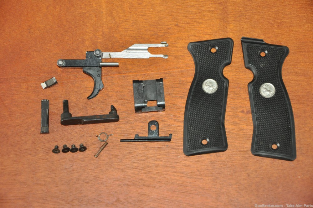 Colt All American Model 2000 9mm Grips Trigger & Parts-img-0