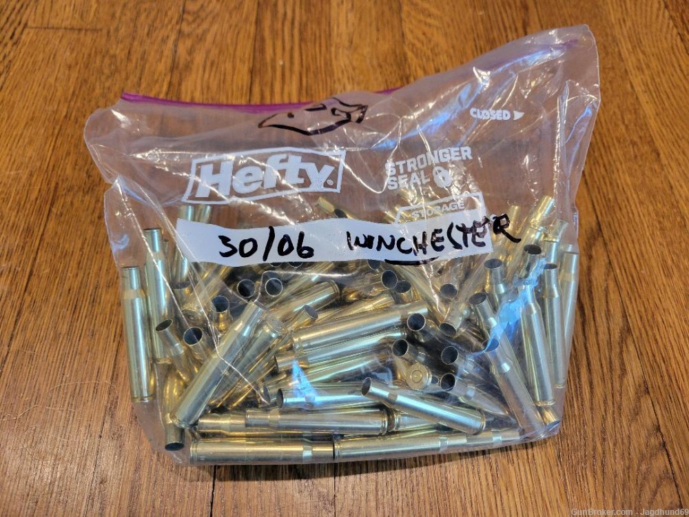 30/06 Brass, 1X Fired, 100 Count, Winchester Headstamp-img-0
