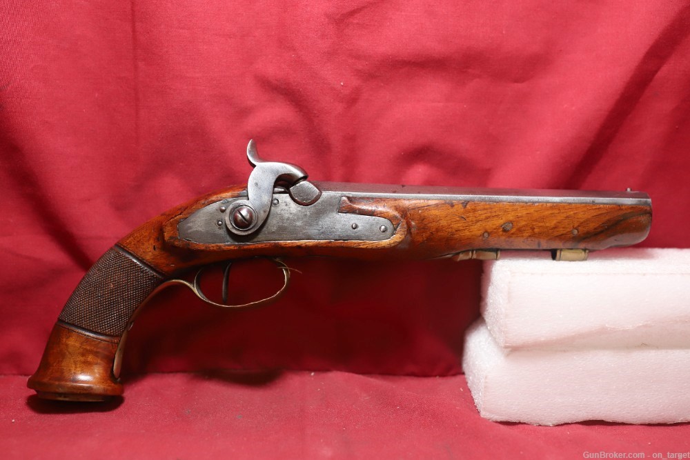 Unknown Manufacturer Antique Dueling Pistol 54 Cal. 7.25" Barrel-img-0