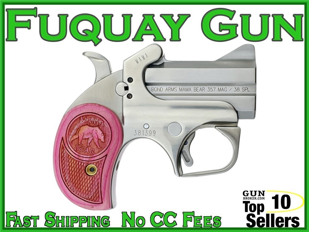 Bond Arms Mama Bear 357 MAG 2.5" PINK Grips BAMB-357/38 Bond Mama-Bear-img-0