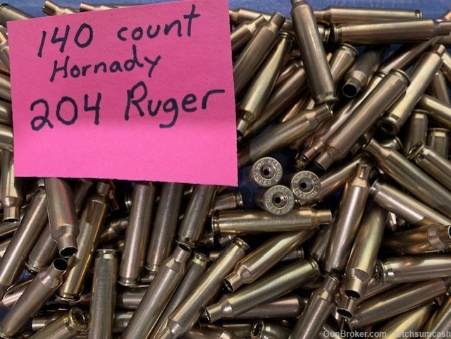 140 Count Hornady 204 Ruger Brass-img-0
