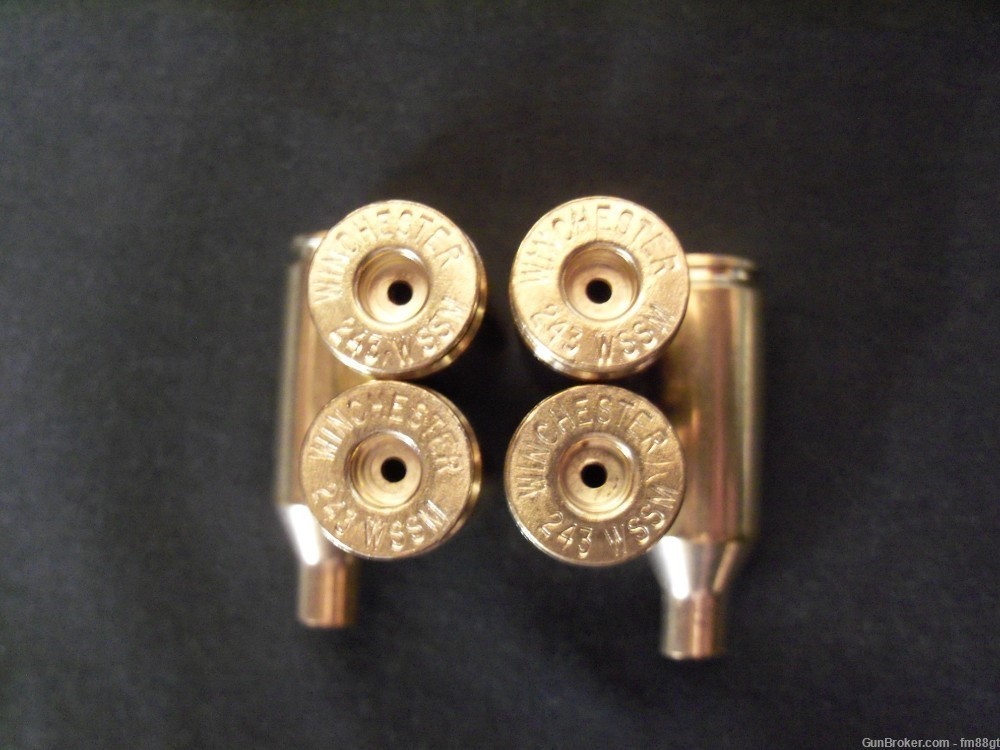 243 Super Short Mag, 243 WSSM Factory NEW brass (50ct Winchester)-img-1