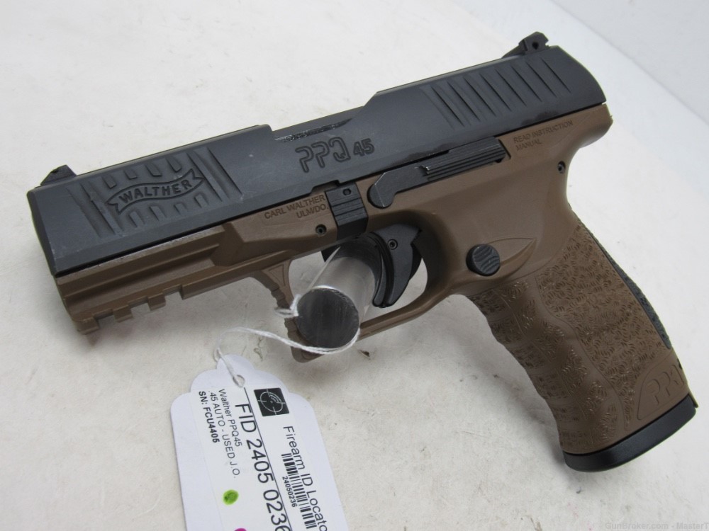 Walther PPQ FDE 45 acp w/4.25"Brl $.01 Start No Reserve-img-0