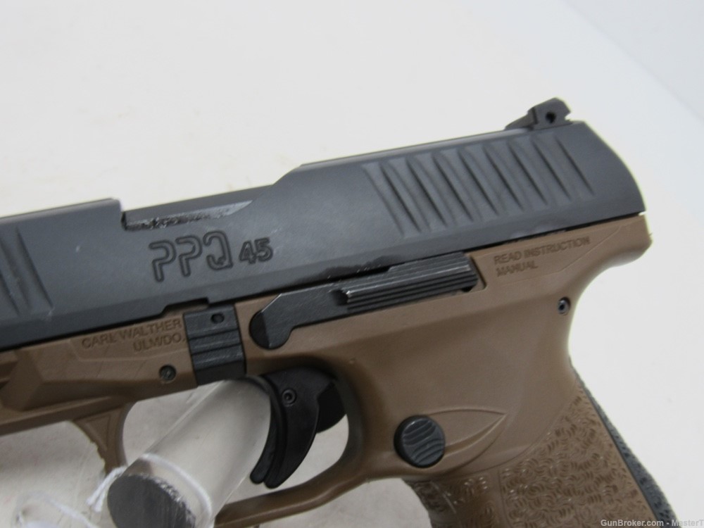 Walther PPQ FDE 45 acp w/4.25"Brl $.01 Start No Reserve-img-2